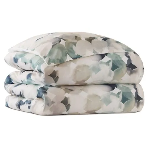 Izaro Watercolor Duvet Cover - Jade - Eastern Accents - Green