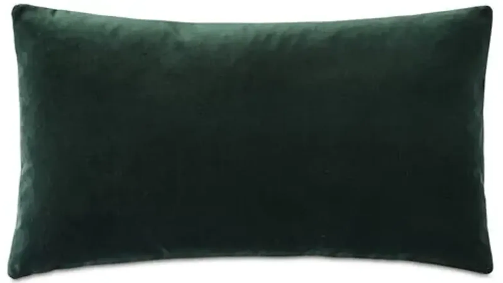 Izaro Zipper Detail Left Pillow - Emerald/Vanilla - Eastern Accents