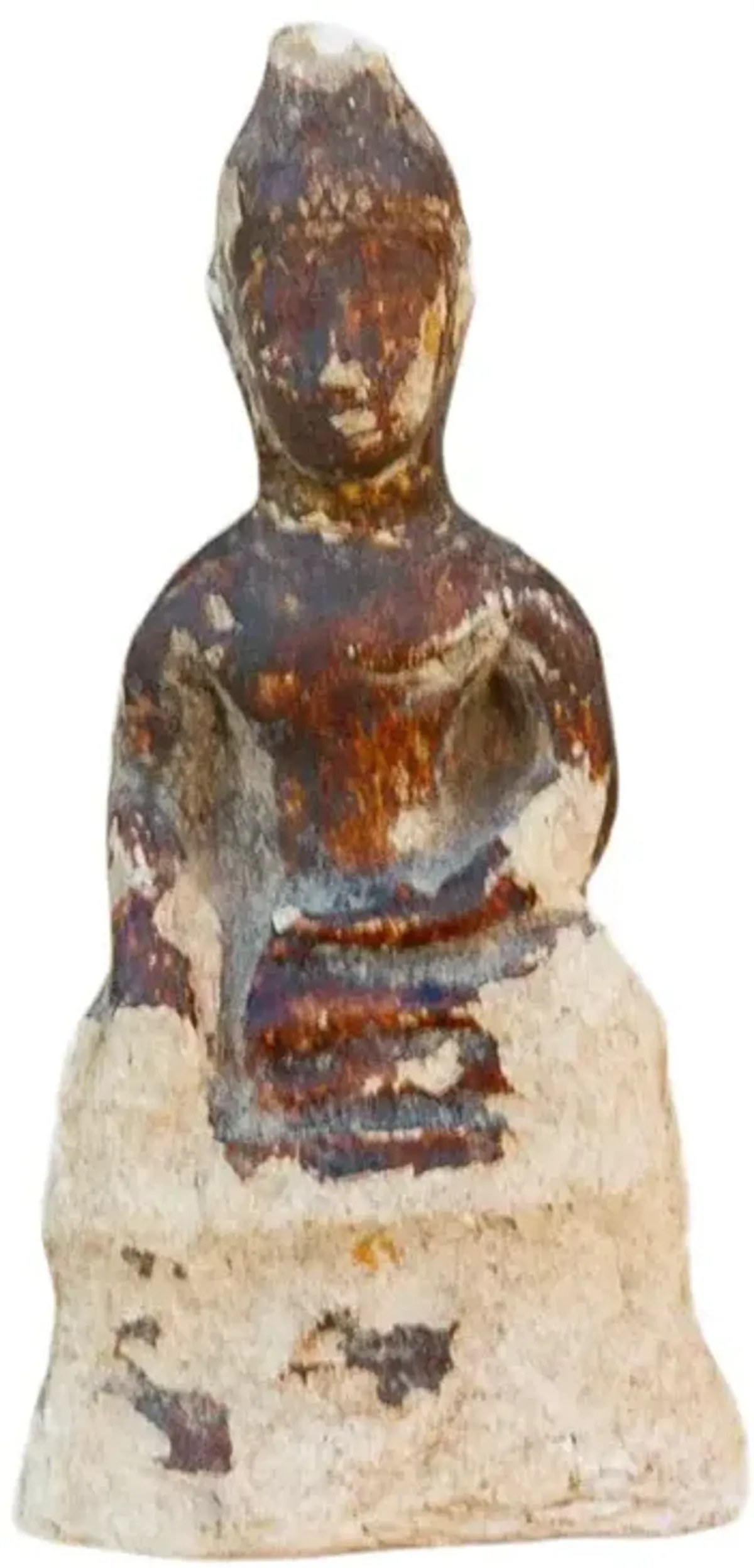 19th Century Petite Burmese Clay Buddha - de-cor - Brown