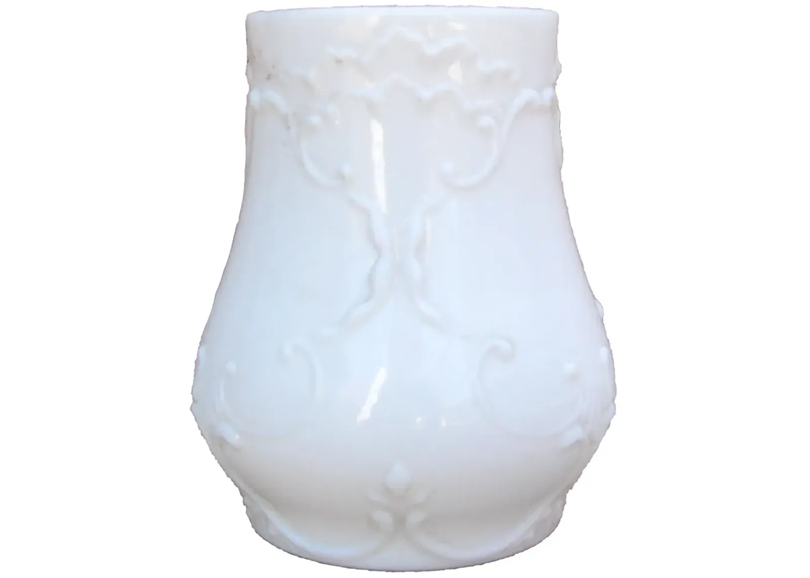 French Opaline Architectural Element - Chez Vous - White