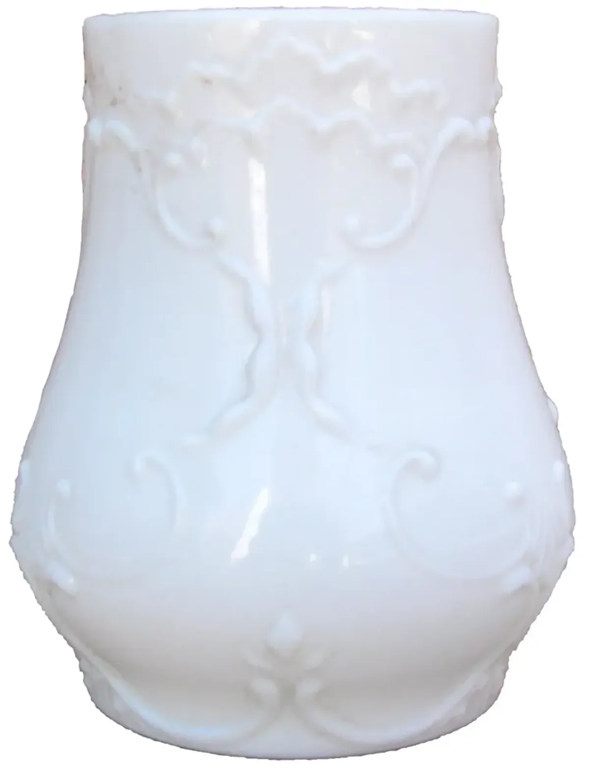 French Opaline Architectural Element - Chez Vous - White