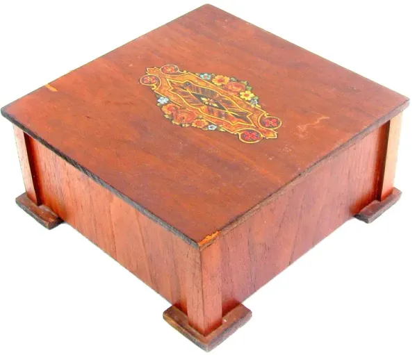 Art Nouveau Decoupage Box - Chez Vous - Brown
