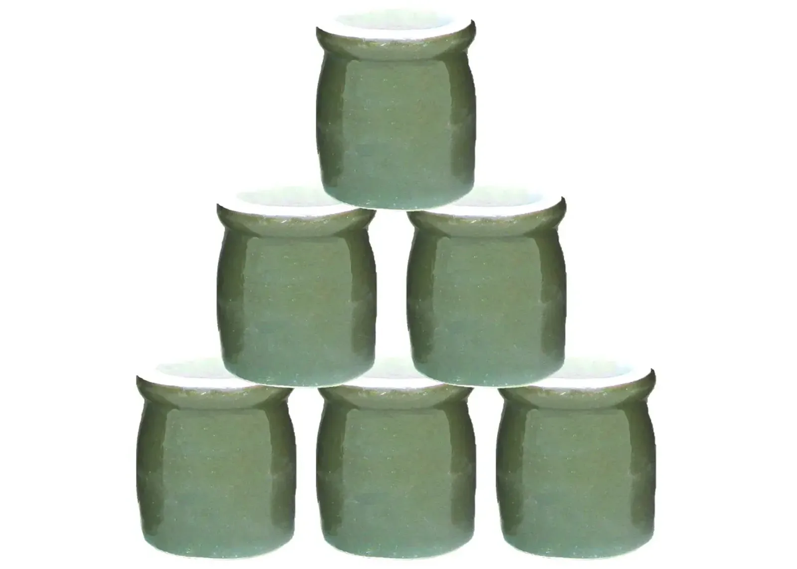 Mid-Century Pottery Jars - Chez Vous - Green