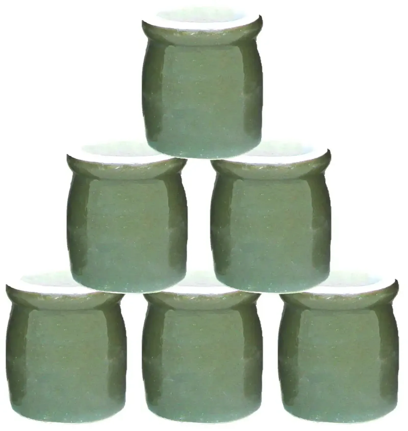 Mid-Century Pottery Jars - Chez Vous - Green