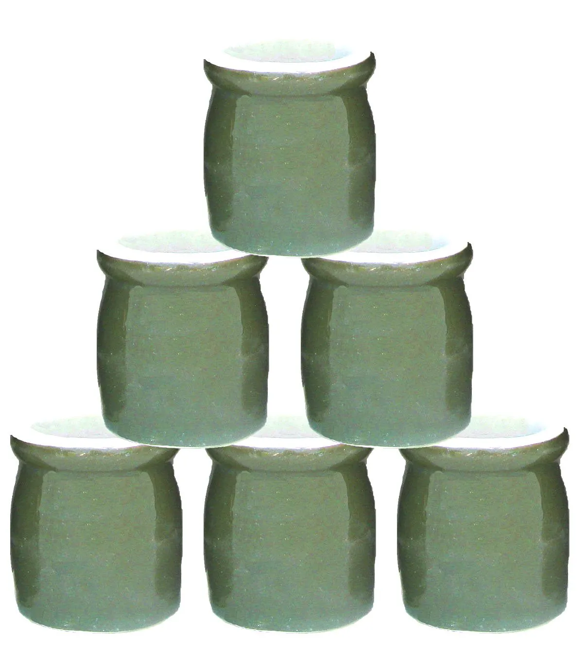 Mid-Century Pottery Jars - Chez Vous - Green