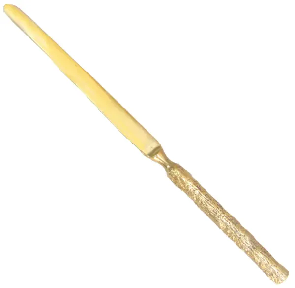 Midcentury Organic Gold Letter Opener - Chez Vous