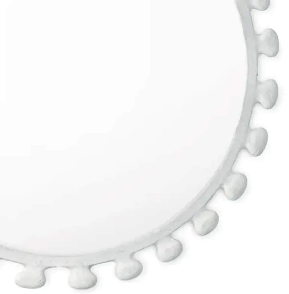 Sanya Round Wall Mirror - White - Regina Andrew