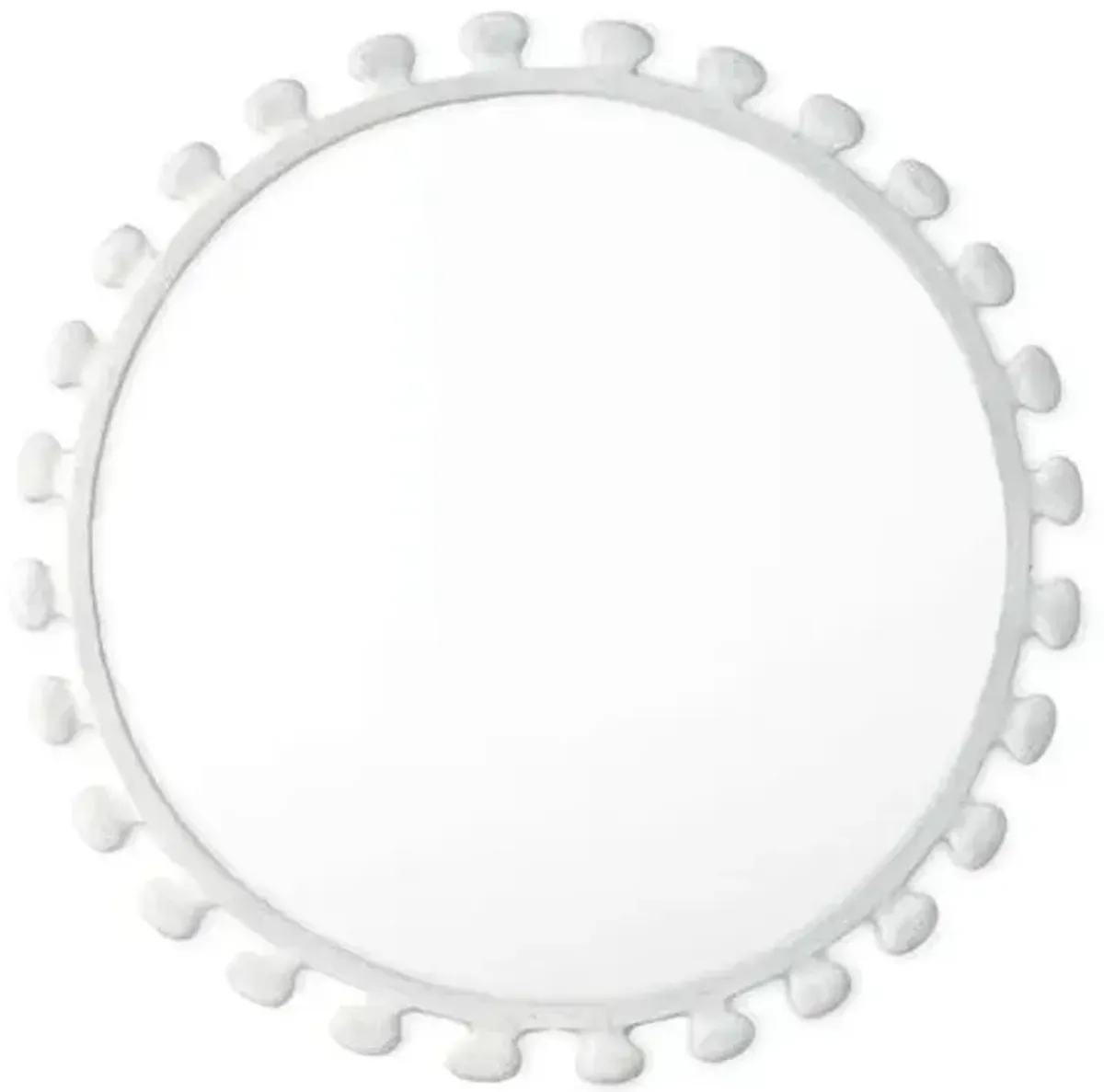 Sanya Round Wall Mirror - White - Regina Andrew