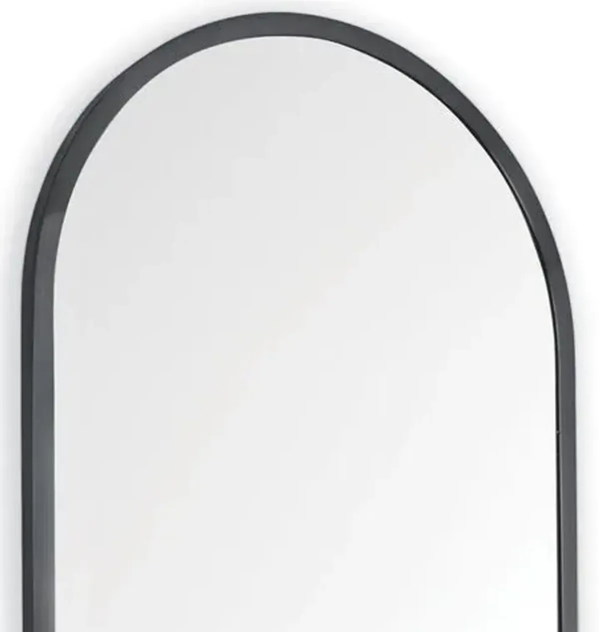 Doris Dressing Room Floor Mirror - Steel - Regina Andrew - Black