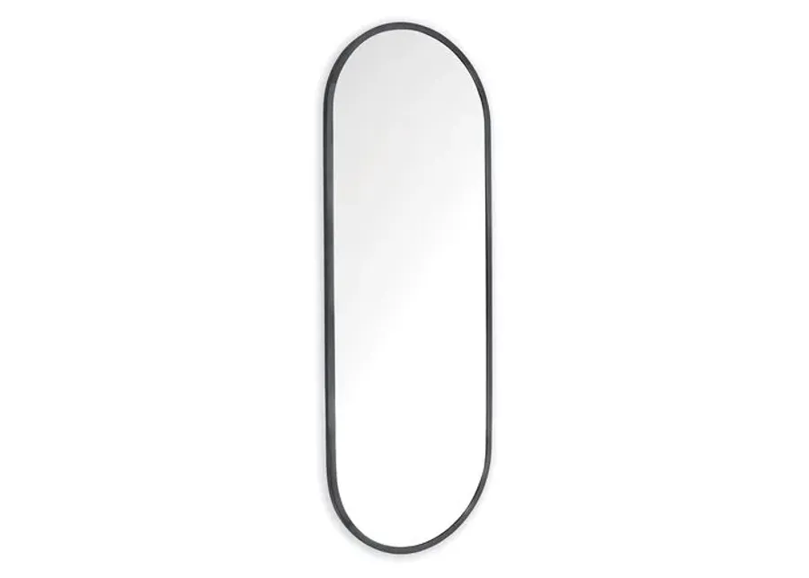 Doris Dressing Room Floor Mirror - Steel - Regina Andrew - Black