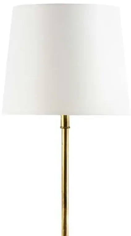 Southern Living Ribbon Alabaster Table Lamp - Gold Leaf - Regina Andrew