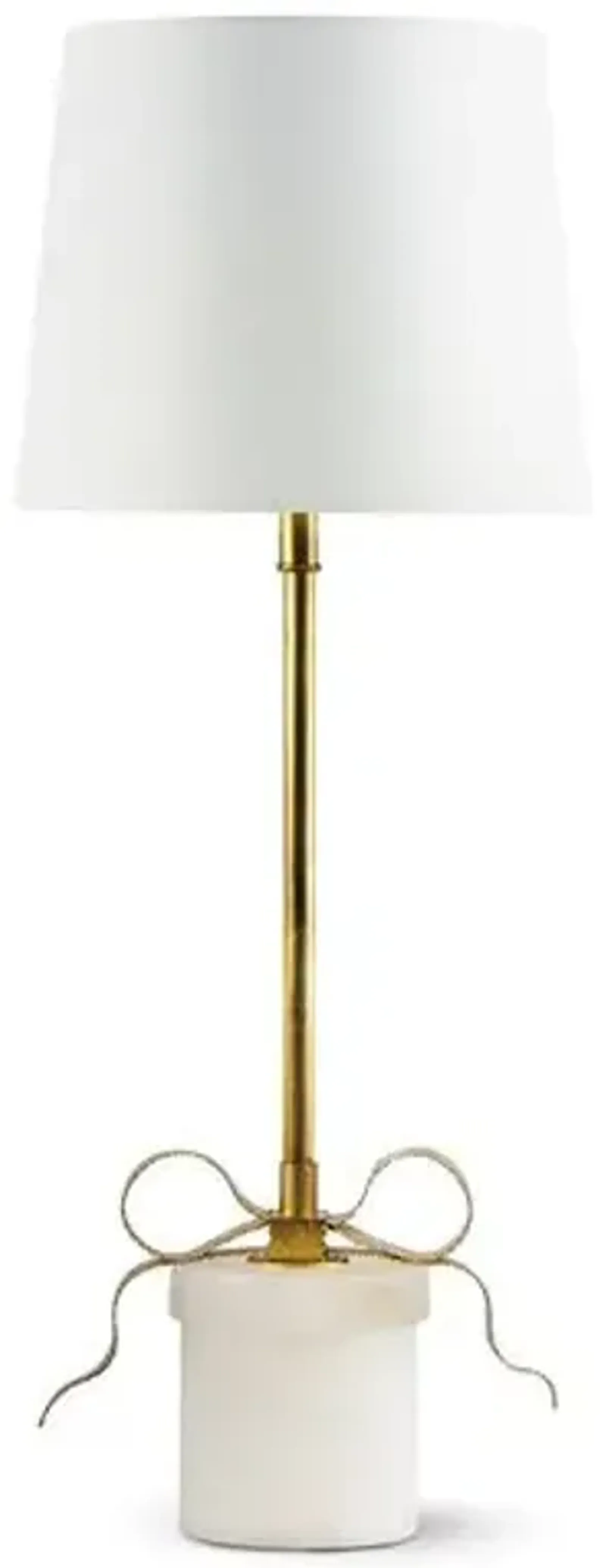 Ribbon Alabaster Table Lamp - Gold Leaf - Regina Andrew