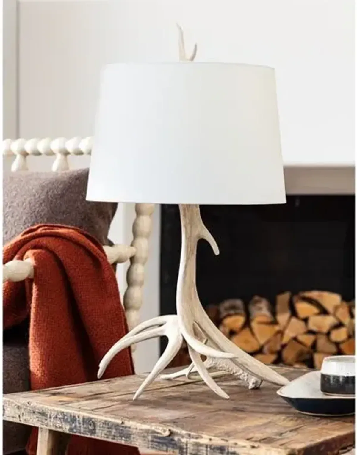 Southern Living Waylon Antler Table Lamp - Natural - Regina Andrew