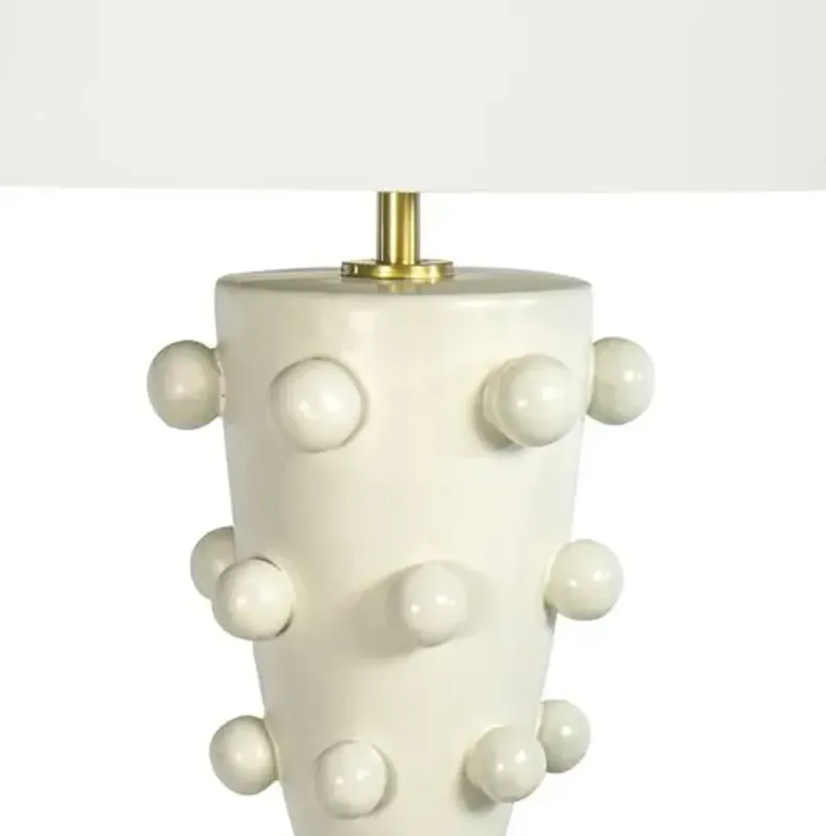 Pom Pom Ceramic Table Lamp - White - Regina Andrew