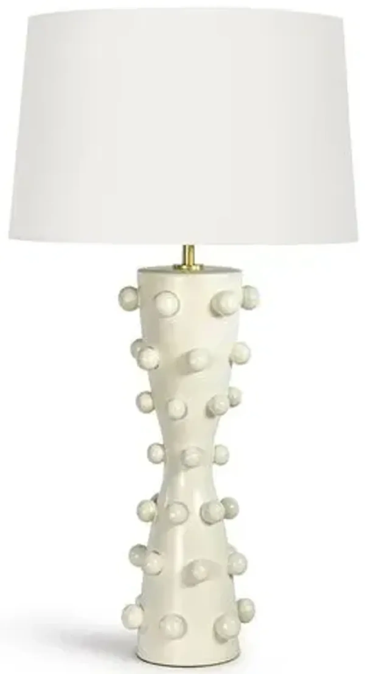 Pom Pom Ceramic Table Lamp - White - Regina Andrew