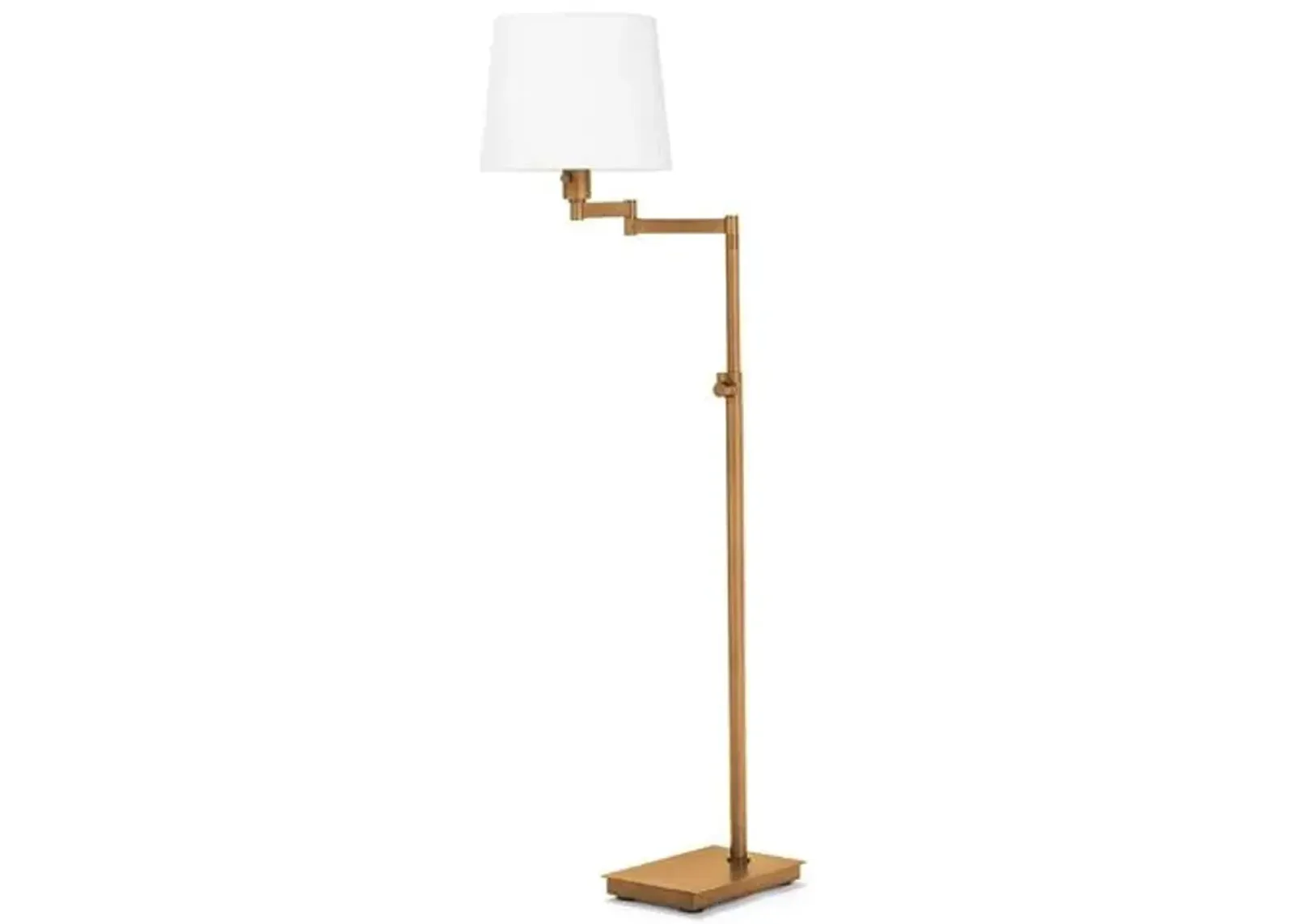 Southern Living Virtue Floor Lamp - Natural Brass - Regina Andrew