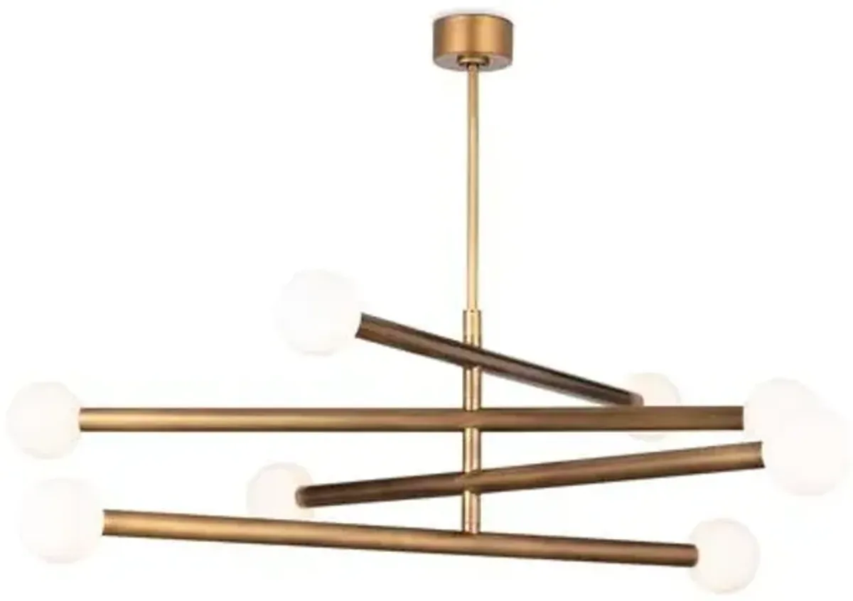 Beaubien Chandelier - Natural Brass - Regina Andrew - Gold