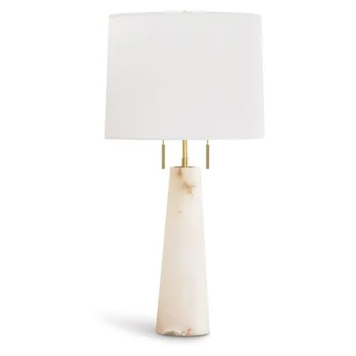 Southern Living Austen Alabaster Table Lamp - Natural - Regina Andrew