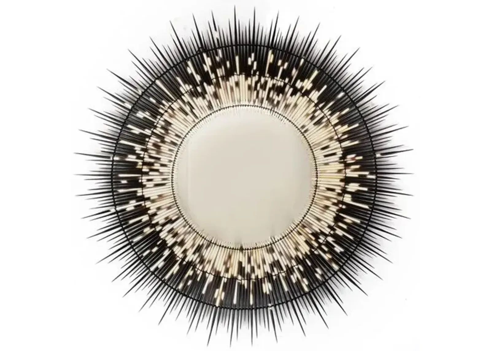 Porcupine Quill Small Round Wall Mirror - Black - Ngala Trading Co. - Handcrafted