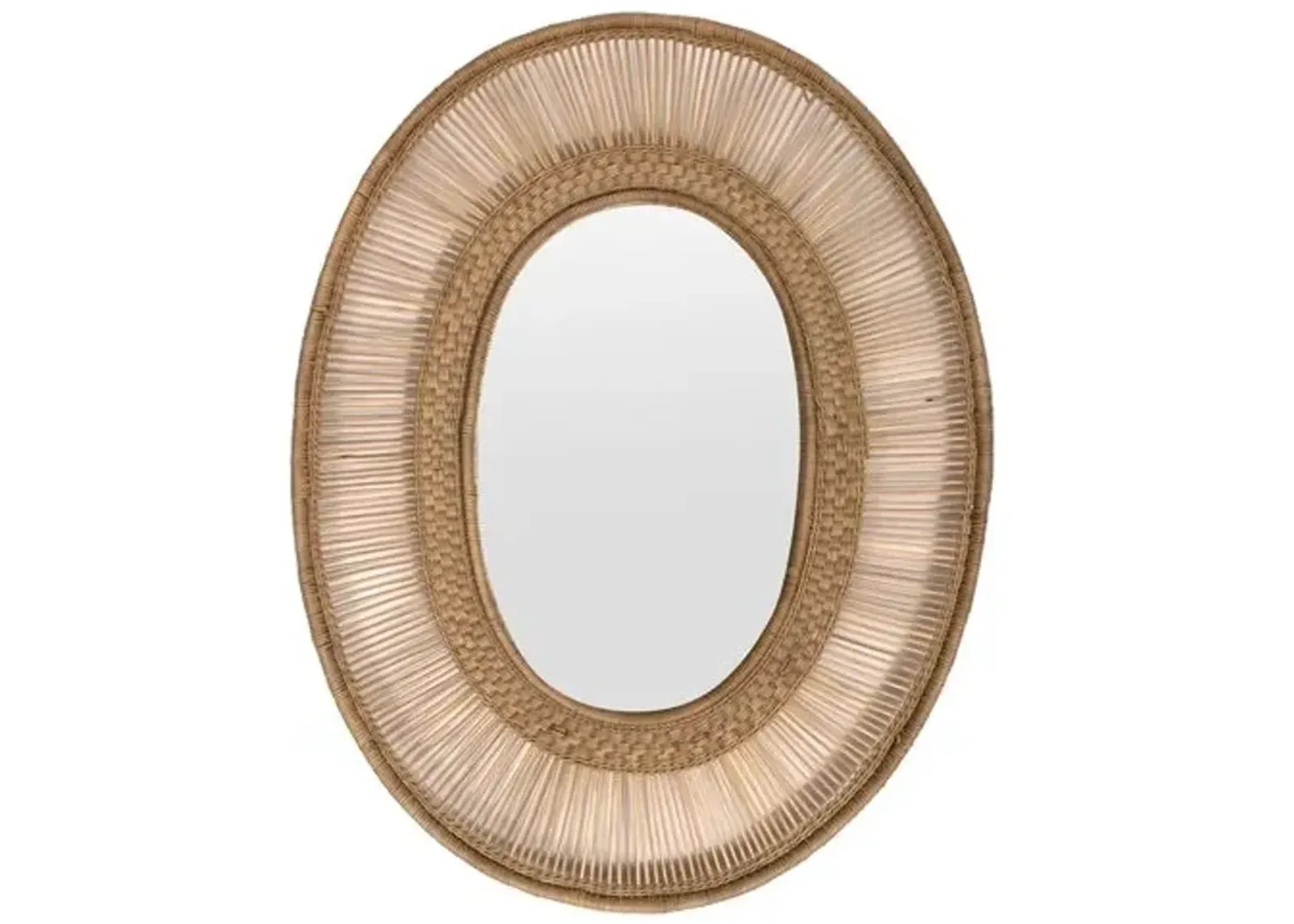 Malawi Sun Small Wall Mirror - Tan - Ngala Trading Co.