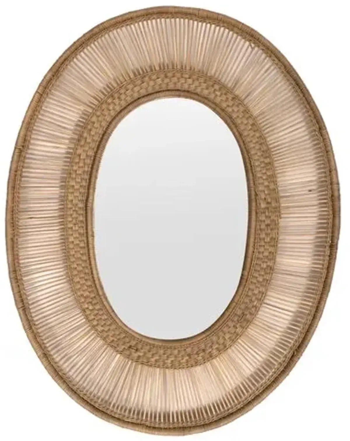 Malawi Sun Small Wall Mirror - Tan - Ngala Trading Co.