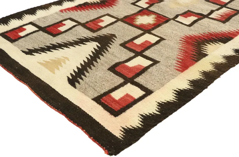 Vintage Navajo Kilim Rug - 3'00" x 5'11" - Esmaili Rugs & Antiques - Beige - Beige