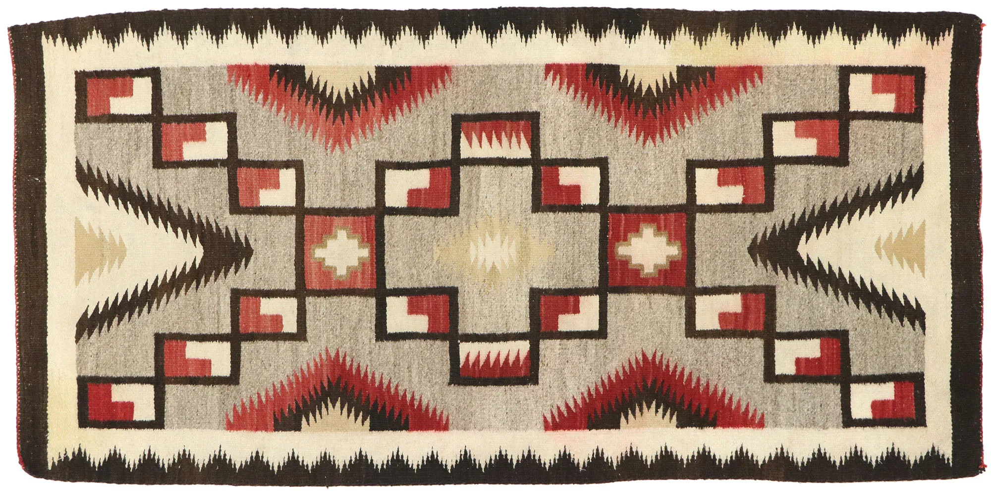 Vintage Navajo Kilim Rug - 3'00" x 5'11" - Esmaili Rugs & Antiques - Beige - Beige