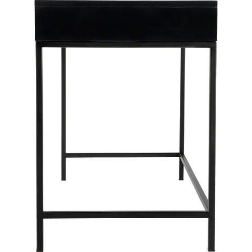 Jackson Two-Drawer Desk - Black
