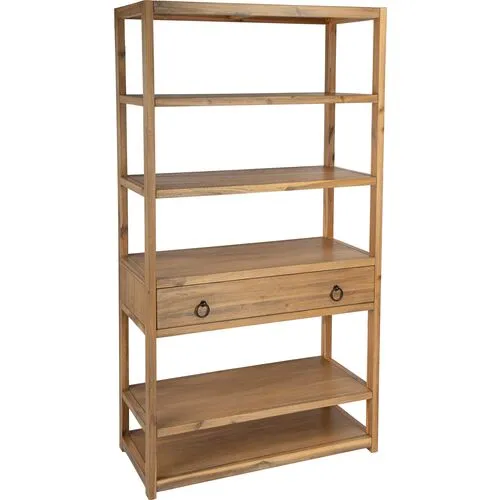Sully Bookcase - Natural - Beige