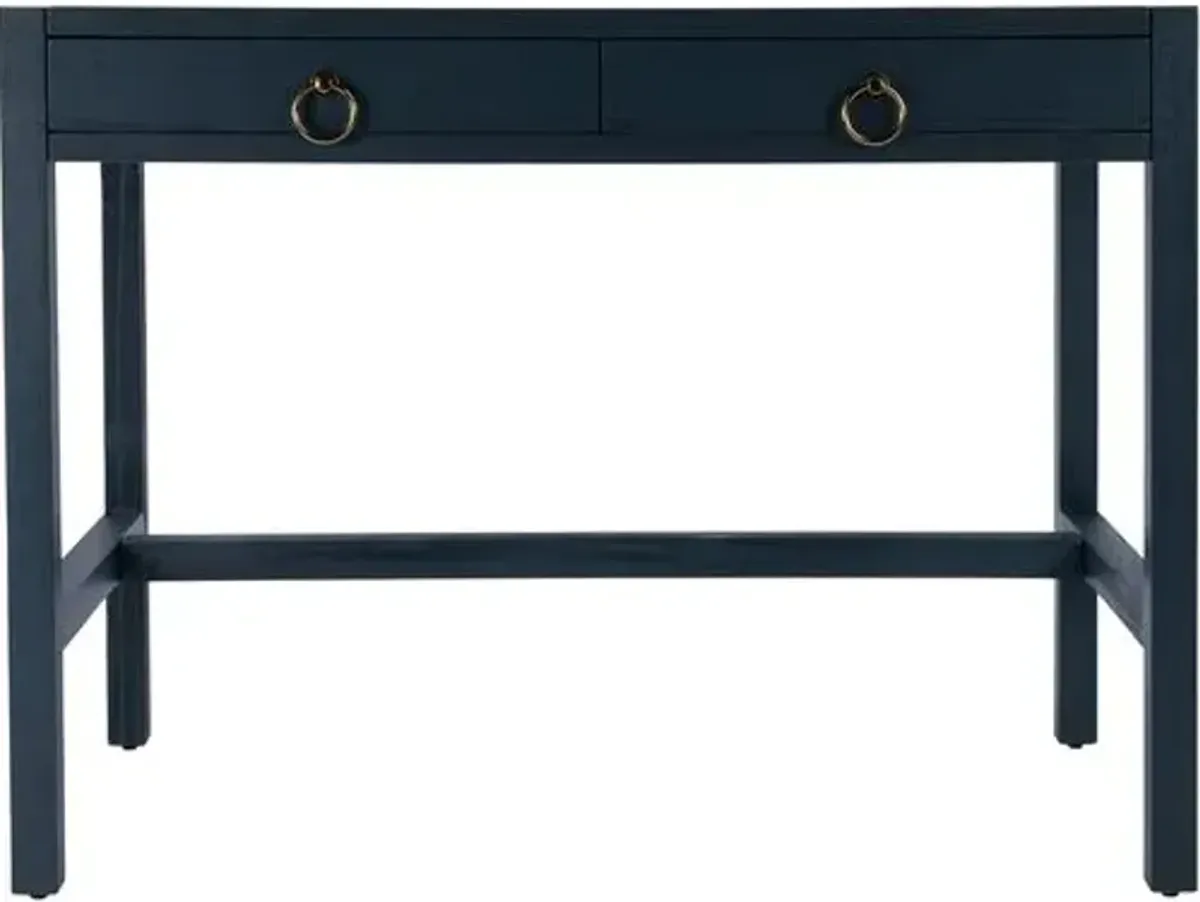 Sully Two-Drawer Desk - Blue