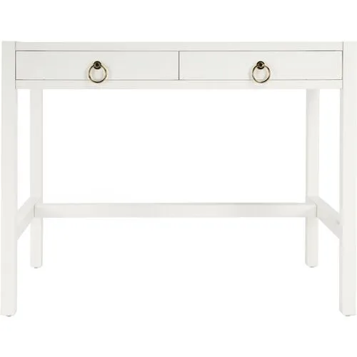 Sully Two-Drawer Desk - White