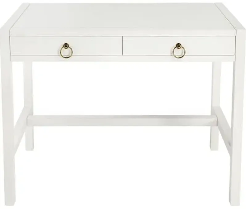 Sully Two-Drawer Desk - White