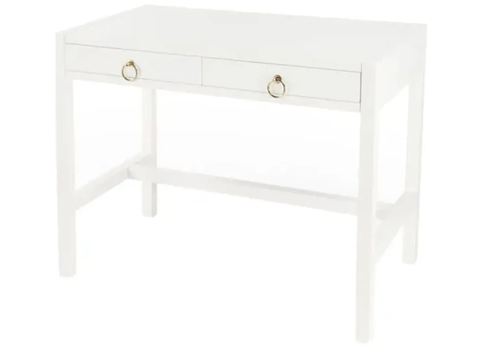 Sully Two-Drawer Desk - White