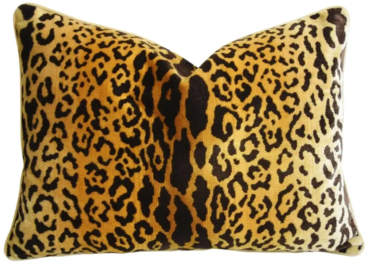 Scalamandre Leopardo Silk Velvet Pillow