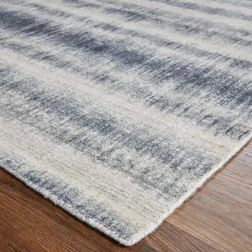 Nareesha Handwoven Gradient Rug - Blue/Gray - Blue