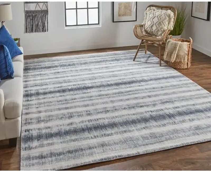 Nareesha Handwoven Gradient Rug - Blue/Gray - Blue