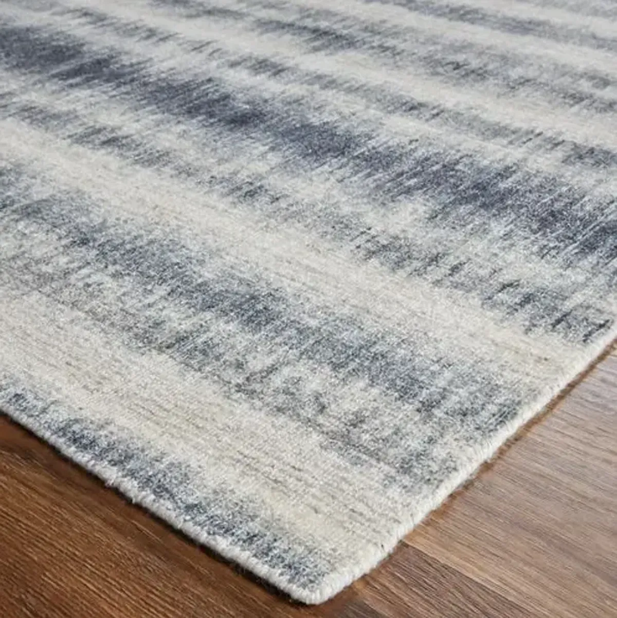 Nareesha Handwoven Gradient Rug - Blue/Gray - Blue