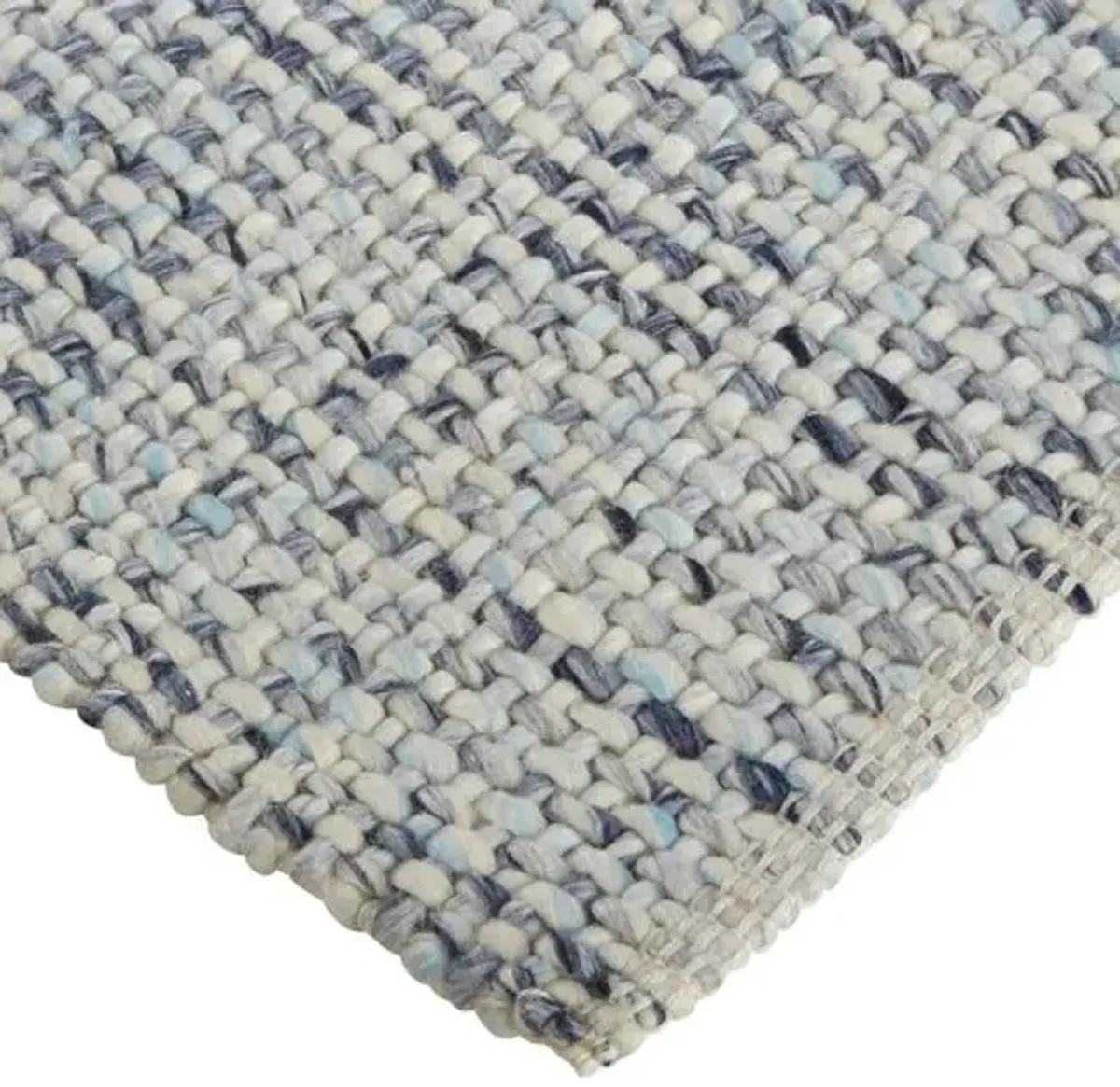 Raj Flat-Weave Rug - Blue/Gray - Gray