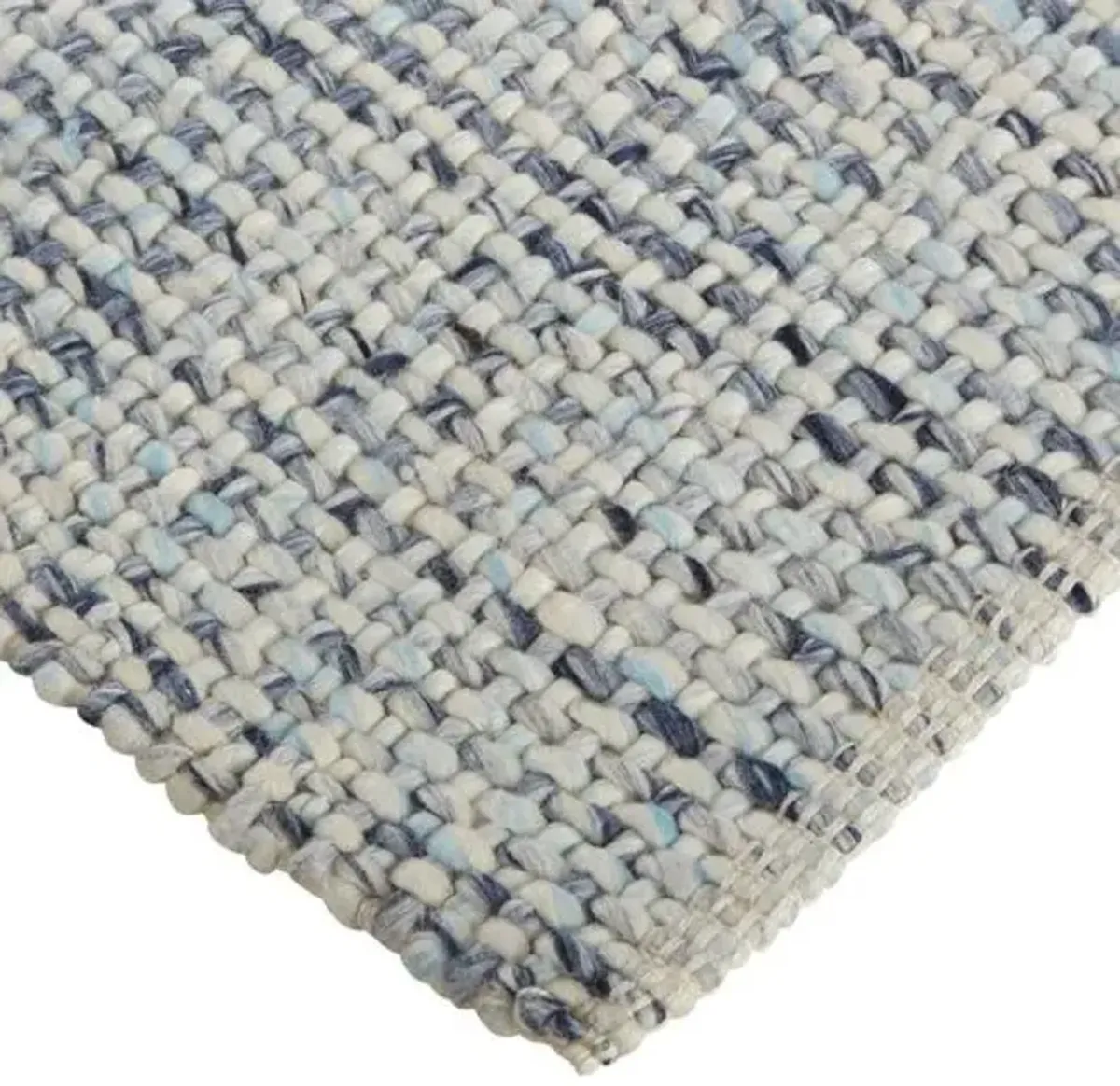 Raj Flat-Weave Rug - Blue/Gray - Gray