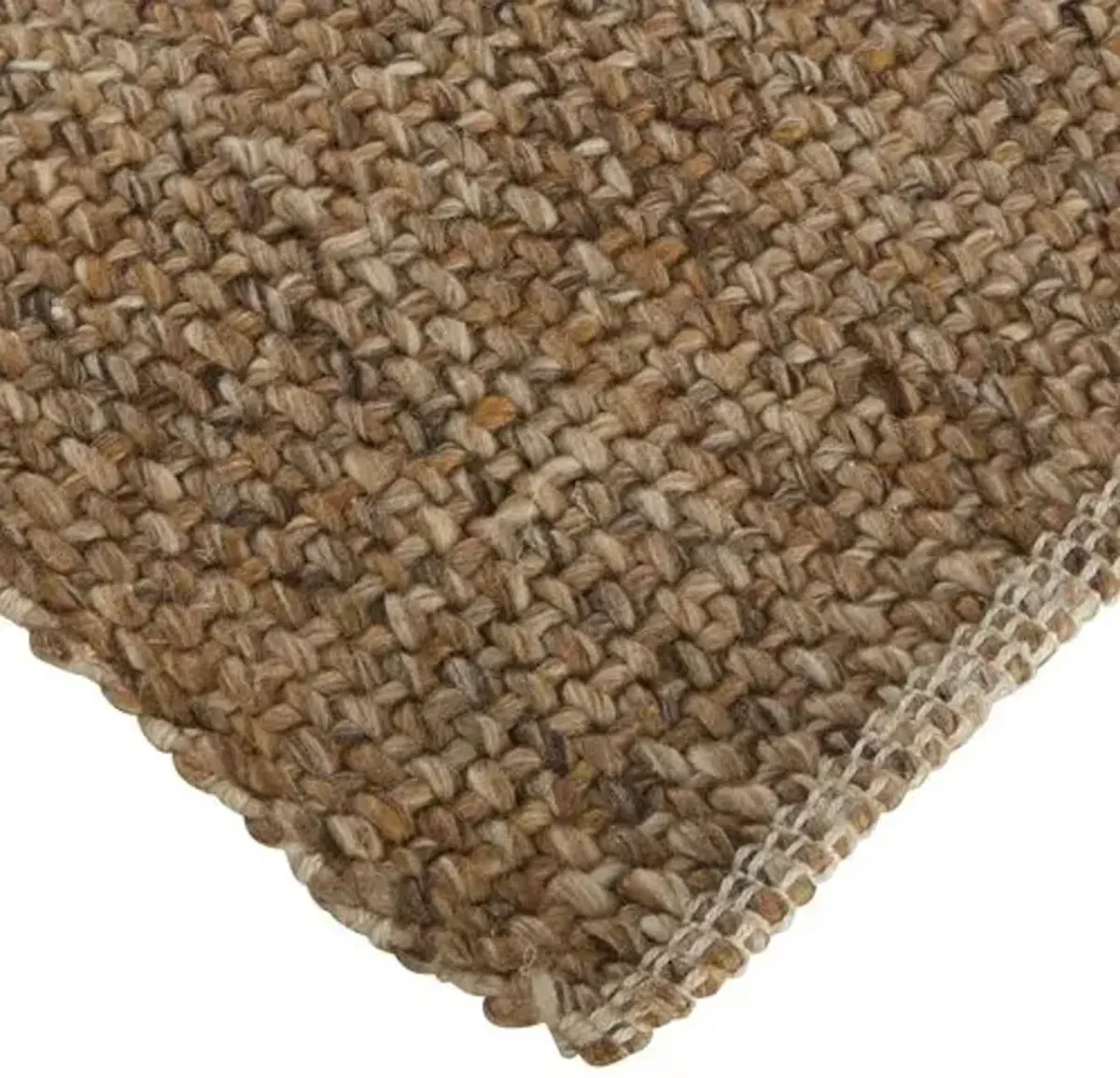 Raj Flat-Weave Rug - Brown/Tan - Brown