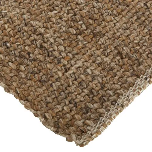 Raj Flat-Weave Rug - Brown/Tan - Brown