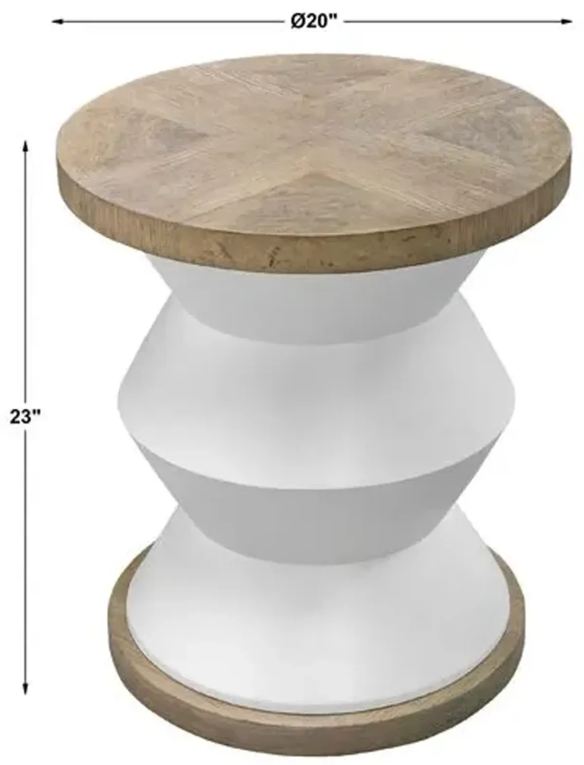 Salvatore Side Table - White