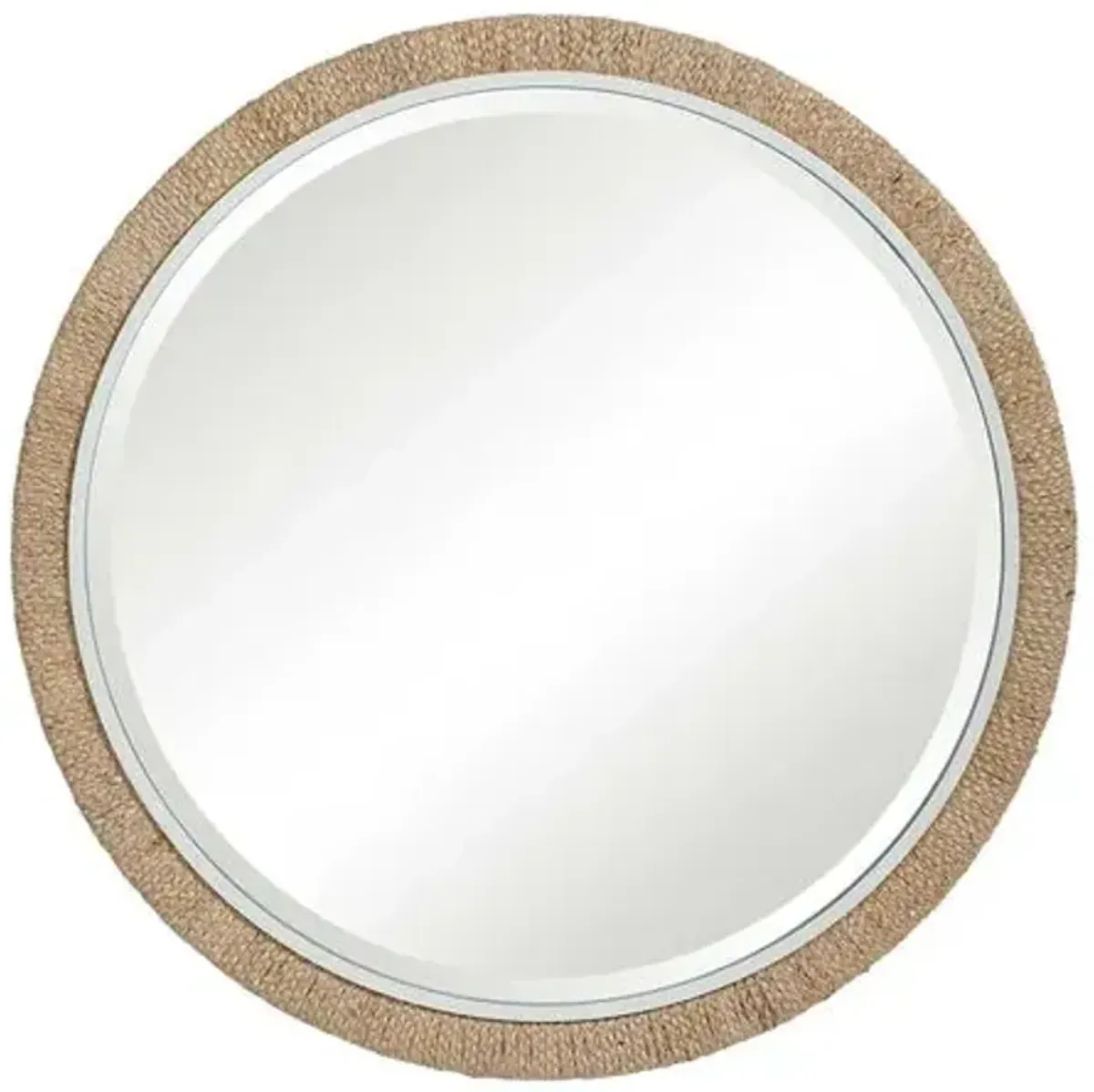 Maverick Round Wall Mirror - Brown