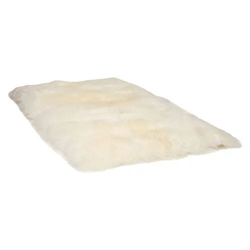 Anthony Handmade Sheepskin Rug - Natural - Handcrafted - Ivory - Ivory