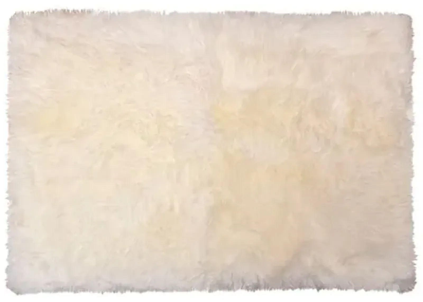 Anthony Handmade Sheepskin Rug - Natural - Handcrafted - Ivory - Ivory