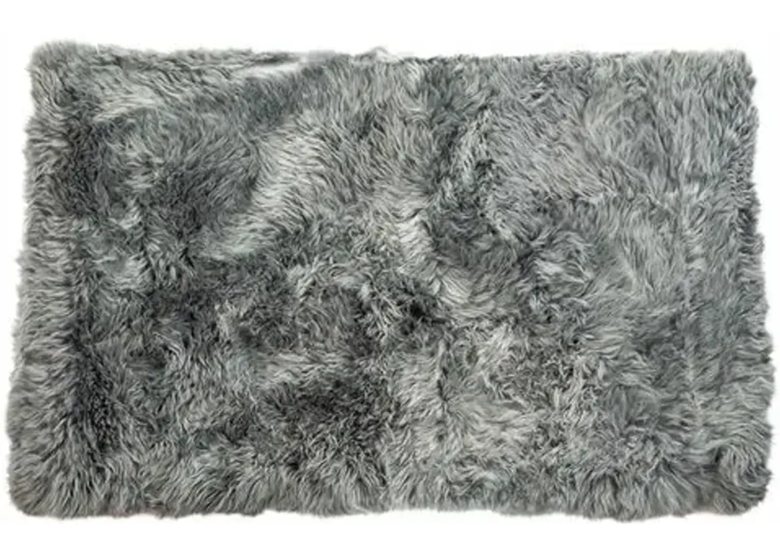 Anthony Handmade Sheepskin Rug - Grey - natural - Handcrafted - Gray - Gray