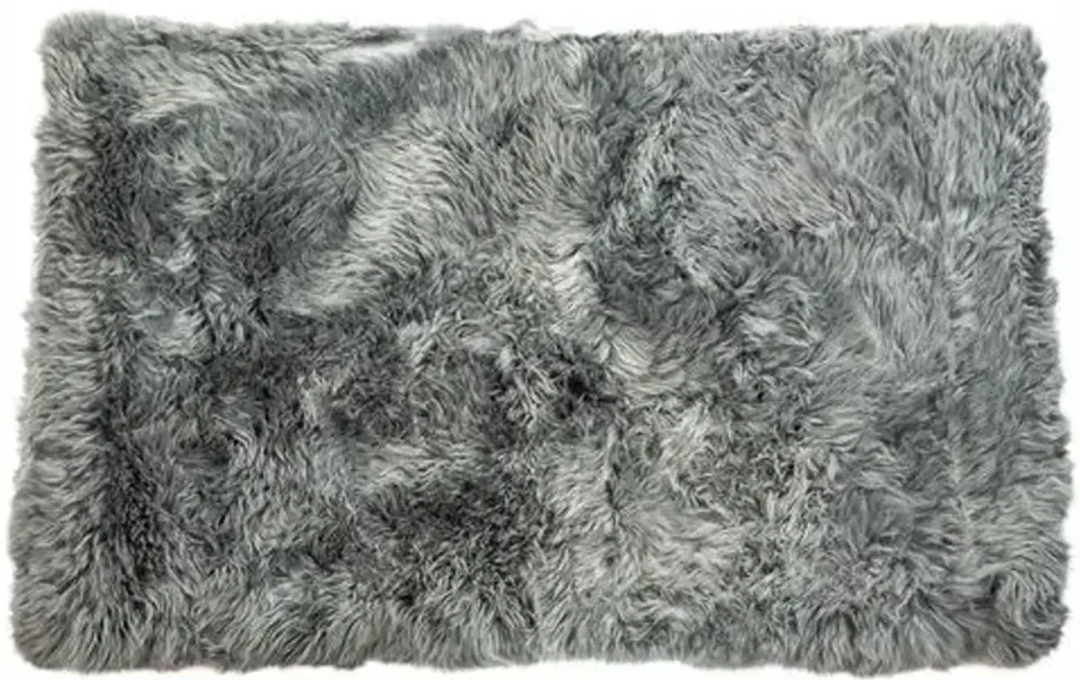 Anthony Handmade Sheepskin Rug - Grey - natural - Handcrafted - Gray - Gray