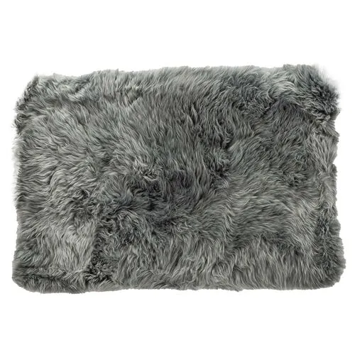 Anthony Handmade Sheepskin Rug - Grey - natural - Handcrafted - Gray - Gray