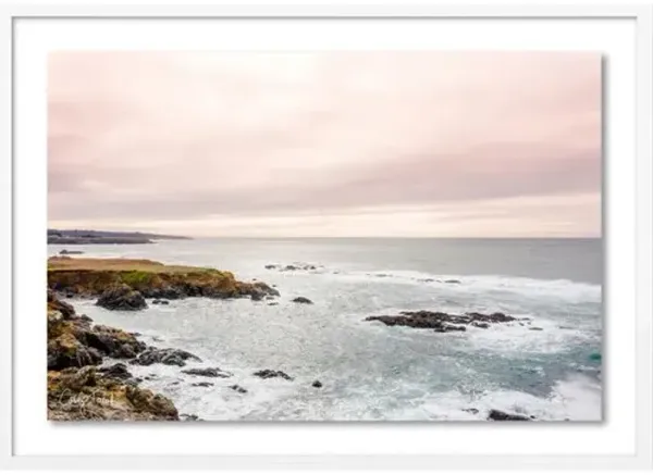 Carly Tabak - California Sunset Mendocino Photograph - White