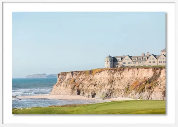 Carly Tabak - Half Moon Bay Photograph - White